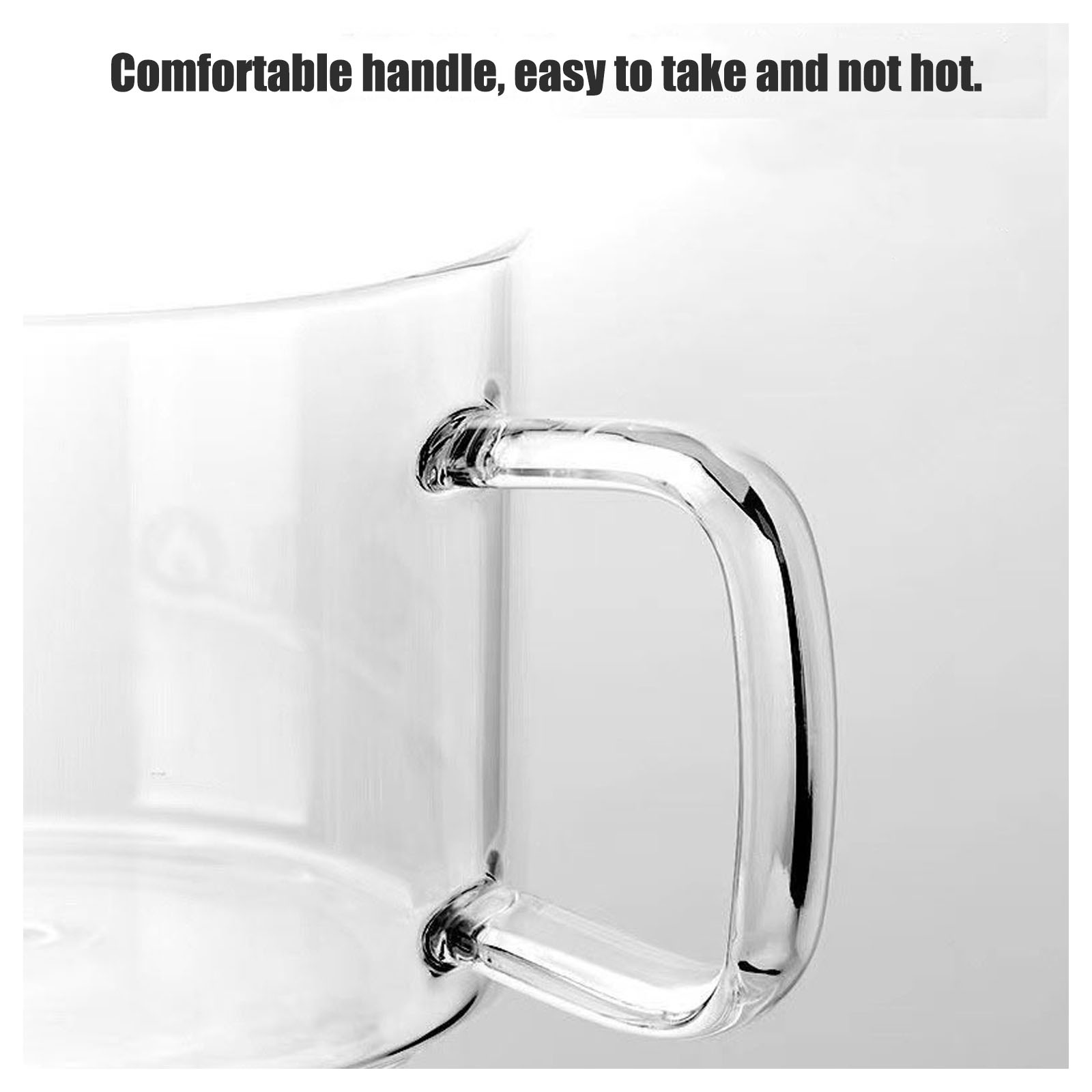Heat-resistant glass pot with lid, glass pots for cooking soup pot multifunctional cooking pot, heatable transparent noodle pot for soup salad instant noodles