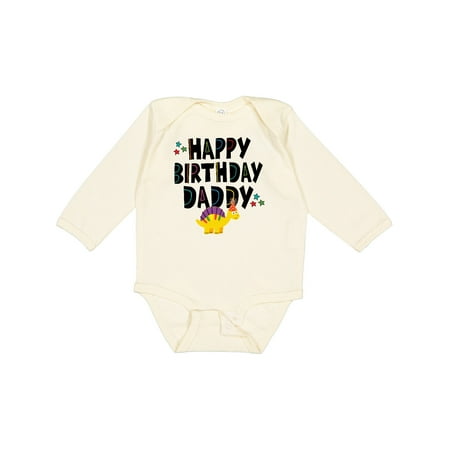 

Inktastic Happy Birthday Daddy Party Outfit Gift Baby Boy or Baby Girl Long Sleeve Bodysuit