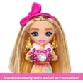 thumbnail image 4 of Barbie Extra Minis Travel Doll with Safari Fashion, Barbie Extra Fly, 4 of 6