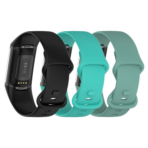 Tianle 3 Pack Compatible with Fitbit Charge 6 Bands/ Fitbit Charge 5 Bands for Women, Slim Soft Silicon Replacement Band for Fitbit Charge 6/Charge 5 Bands Women Men