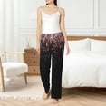 thumbnail image 5 of Uemuo Rose Gold Glitter1 Pattern Women's Wide Leg Palazzo Lounge Pants with Pockets Light Weight Loose Comfy Casual Pajama Pants-Medium, 5 of 9