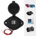 thumbnail image 3 of Car USB , Auto Phone  DC12-24V in 5V 3.1A Out Dual Port  for ATV UTV, 3 of 8