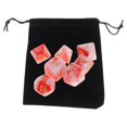 thumbnail image 3 of lionlar 7x Game Dices Toys Math Teaching D8 D10 D12 D20 Bicolor Engraved Rolling R, 3 of 6
