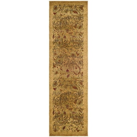 SAFAVIEH Lyndhurst Julia Traditional Runner Rug  Beige/Multi  2 3  x 8 Lyndhurst Rug Collection. Luxurious EZ Care Area Rugs. The Lyndhurst Collection features luxurious  easy care  easy-maintenance area rugs made to add long lasting charm and decorative beauty even in the busiest  high traffic areas of the home. Hand tufted using a blend of soft yet durable synthetic yarns styled in traditional Persian florals  interwoven vines and intricate latticework. Use the Lyndhurst rugs in your home for an elegant and transitional upgrade.