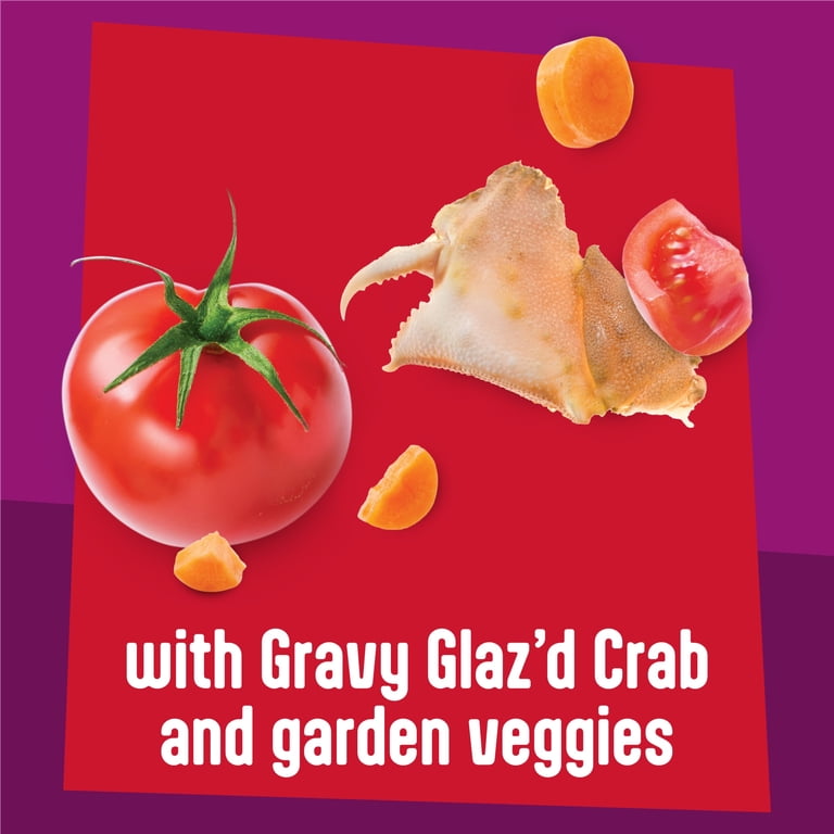 24 pack) Purina Friskies Glaz'd and Infuz'd Crab Flavor Wet Cat