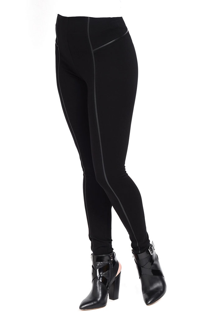 Lysse Leggings 1332 Faux Leather Insert 