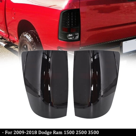 LED Black Tail Light Left Right Side For Dodge Ram 1500 2009-2018 Smoked Lens