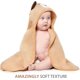 thumbnail image 5 of Toallas con Capucha para Bebés Recién Nacidos y Niños Pequeños - Toallas de Baño Súper Suaves para Bebé con Capucha, Viscosa Altamente Absorbente Hecha de Bambú, Toalla con Capucha para Niños, 5 of 5