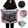 thumbnail image 6 of WOBOGO Hydrangea Cat Toy Storage Basket 20×14in Canvas Laundry Hamper for Living Room Kids Room Bathroom Organizer, 6 of 6