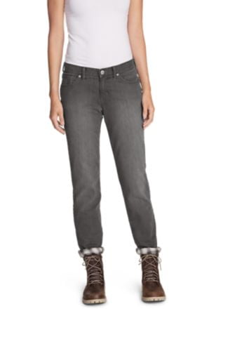 womens lined jeans for winter
