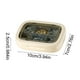 thumbnail image 3 of Caja de almacenamiento portátil de plástico, mini organizador de viaje para uso doméstico, compartimento compacto con tapa sellada, color beige, blanco, marrón y verde, apto para uso alimentario., 3 of 6
