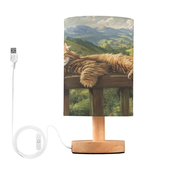 BZSMCE Lamp Modern Side-lying Cat Creative Patter Night Light
