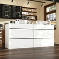 thumbnail image 2 of KULAGAGA Reception Desk with Shelves, Modern Front Counter Table Checkout Retail Counter for Reception Room Lobby Shop, 2 of 8