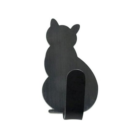 

Feiona 2 Pcs/lot Cat-shaped Wall Mount Hooks - Decorative Stainless Steel Hanger (1000g)