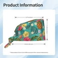 thumbnail image 6 of Kdxio Pineapple Pattern Turban Hat for Women Men Comfortable Adjustable Cleaning Working Cap with Sweatband, 6 of 8
