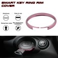 thumbnail image 4 of Xotic Tech Pink Aluminum Alloy Remote Control Key Cover Ring Rim Surrounding Compatible with Mini Cooper JCW R55 R56 R57 R58 R59 R60 R61, 4 of 8