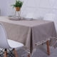 thumbnail image 4 of Mantel Rectangular con Aspecto De Lino, Mantel A Rayas con Borlas, Limpiable, Resistente Al Aceite, Manteles Resistentes A Las Manchas, Fácil Cuidado para Interiores, Exteriores, Jardín,, 4 of 7