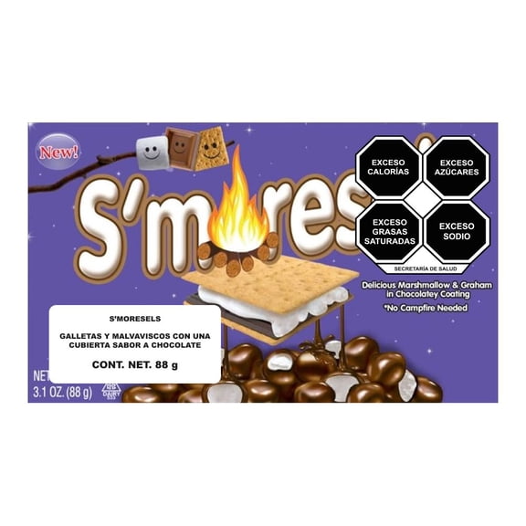 Galletas S´Moresels Postre de galleta con chocolate y malvavisco 87g
