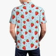 thumbnail image 6 of Wukai Strawberry Men’s Polo Shirts,Quick-Dry Athletic Shirt,Classic Fit Shirts-, 6 of 8