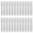 thumbnail image 1 of Uxcell Ballpoint Pens, 100Pcs Retractable Metal Black Ink Stamping Writing Pens for Wedding, Office, Silver Tone, 1 of 7