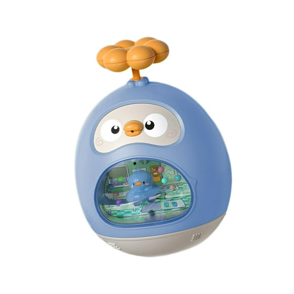 Juguetes de baño para bebés, juguetes de aprendizaje para bañarse en el agua para niñas, regalos navideños Azul