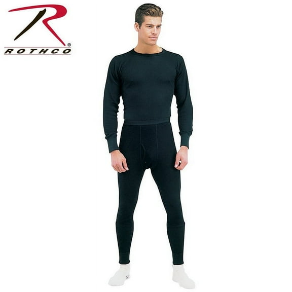 Rothco 6523 Men Thermal Knit Underwear Top, Black - 3XL