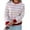 Red, variant on Women's 2025 Trendy Soft Pullover Round Neck Striped Print Casual Shirts Long Sleeve Loose Fit Color Block T-shirt Top