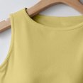 thumbnail image 6 of Womens Sleeveless Racerback High Neck Casual Basic Cotton Ribbed Fitted Tank Top with High Round Neck and Slim Fit Green XL, 6 of 6