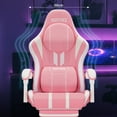 thumbnail image 7 of Hoffrree Gaming Chair with Wide Seat Big and Tall Office Chair with Footrest and Massage High Back Gamer Chair with Linkage Armrest Headrest and Lumbar Support Swivel Seat Height Adjustable for Adults, 7 of 7