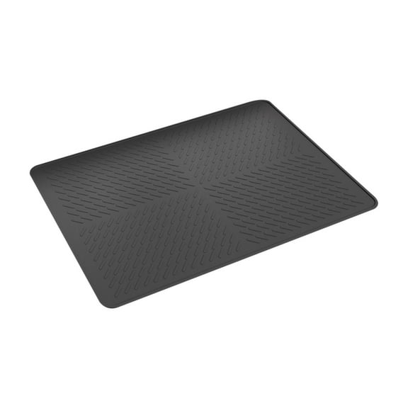 Stove Top Cover for Electric Stove, Silicone Xxl Dish Drying Mat, Glass Cooktop Covers, Flat Rv Range Top Mats, Black