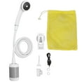 thumbnail image 2 of Douche Électrique Portable, Douche Électrique Portable Résistante 4,3x2,6 Po en ABS Fiable pour l'Extérieur et le Camping, Convient aux Instruments d'Arrosage pour Animaux, Bains et Légumes, 2 of 8