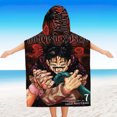 thumbnail image 3 of Jujutsu Kaisen Hooded Poncho Towels, Soft & Absorbent Microfiber Beach Towel, Swimming Pool Changing Robe Bathrobe Bath Towel, 3 of 6