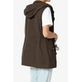 thumbnail image 4 of TheMogan Women's PLUS Drawstring Loose Fit Utility Vest Sleeveless Military Jacket, 4 of 7