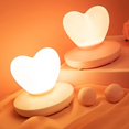 thumbnail image 4 of Coofit Silicone Night Light Heart: Touch Control Nursery Light Table Lamp for Valentine, 4 of 10