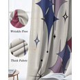 thumbnail image 3 of Purple Blue Diamond Blackout Curtains for Bedroom Living Room Darkening Curtains 84 Inch Length 2 Panels Set Modern Geometric Middle Century Beige Window Curtain Window Treatment Drapes 42"x84", 3 of 9