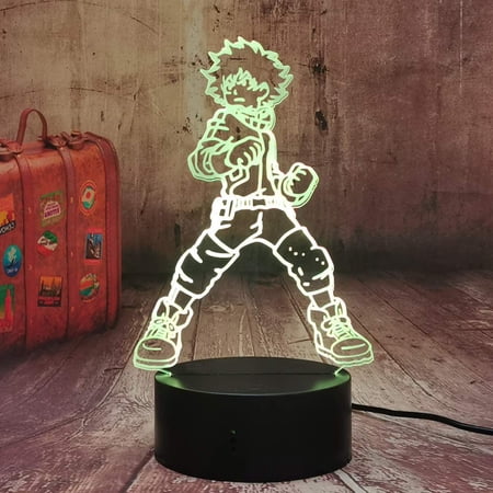3D Night Light Led Anime Figure Midoriya Izuku Led Night Light Manga ...