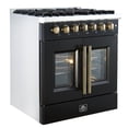 thumbnail image 5 of Forno Galiano 30-inch Freestanding French Door Dual Fuel Range Black, 5 of 5