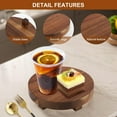 thumbnail image 4 of Xnqelerate Wood Riser, 2 Pcs Wood Pedestal Stand for Display, Rustic Decorative Display Tray for Kitchen/Bedroom Round Wooden Tray for Kitchen Counter Indoor Plant Risers for Pots, 4 of 7