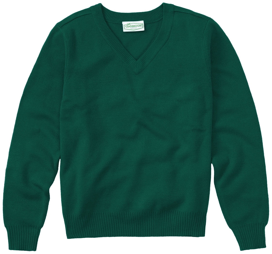 green school sweater