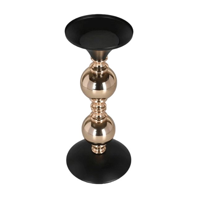 Portavelas de hierro y Metal, MESA CENTRO de MESA, adorno de galvanoplastia elegante y resistente, decorativo para accesorios de dormitorio Talla M mayimx Candelero