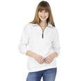 thumbnail image 2 of Charles River Apparel 9359 Crosswind Quarter Zip Sweatshirt-White-3XL, 2 of 4