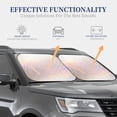 thumbnail image 4 of Haiem Glitter Light Pearl Car Windshield Sun Shade (2 Pieces) Foldable Windshield Sun Shade Car Accessories for Truck SUV Pickup-Small, 4 of 7
