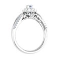 thumbnail image 2 of Diamond Halo Ring in 14K White Gold (0.40 cttw) - IGI Certified (Ring Size 4) (I1-I2 Clarity), 2 of 5