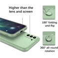 thumbnail image 4 of Compatible with Samsung S21 Case with Creative Astronaut Pattern Holder Green,Phone Samsung Galaxy S21 Case with Ring Kickstand Silicone Shockproof Soft TPU Protective Slim Cover (Green), 4 of 14