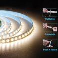 thumbnail image 3 of Tira LED KXZM Blanco Natural Flexible Alta Densidad 600LEDs SMD2835 para Decoración de Hogar, 3 of 8