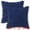 Dark Blue, variant on Unique Bargains Solid Neutral Square Throw Boho Decorative Pillow Covers Set of 2 for Home White 18" x 18"