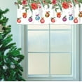 thumbnail image 5 of Christmas Curtain Valance for Windows Pine Tree Ball Xmas Tree Winter Holiday Window Treatments 1 Panel Short Curtains for Kitchen Windows Bathroom Bedroom,54 x 18 Inch, 5 of 6