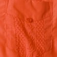 thumbnail image 4 of BOBOGOJP Chemise Boutonnée Homme Ajustée à Manches Courtes Imprimée, Orange m, 4 of 4