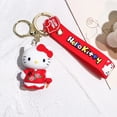 thumbnail image 1 of Sanrio Kuromi Melody llaveros Anime Kawaii Hello Kitty Cinnamoroll pompurin Toy Doll Bag Ornament llavero colgante de coche regalos Fivean unisex, 1 of 2