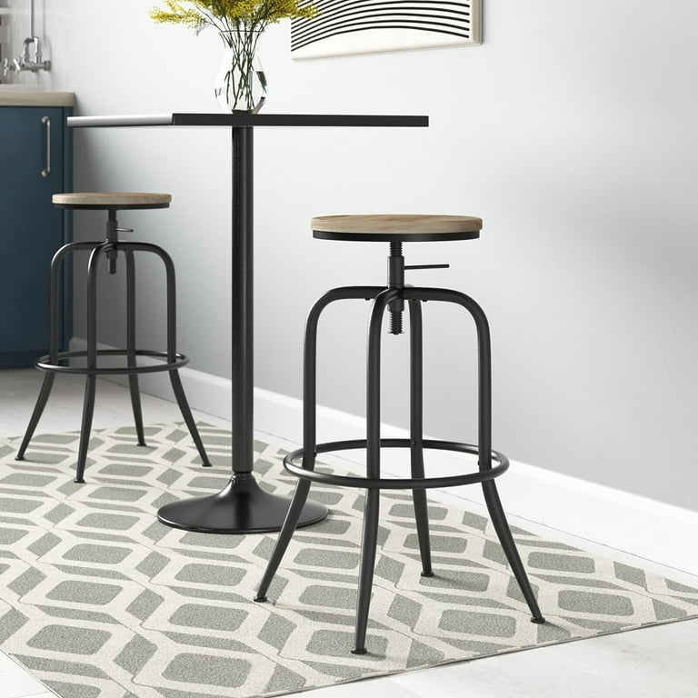 Industrial bar stools set of 2 sale